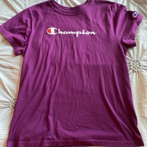 purple champion tee